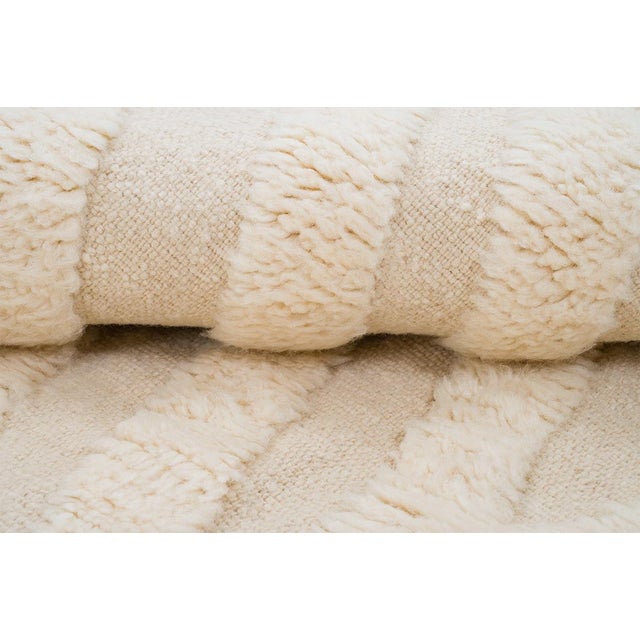 Contemporary Hand-Knotted Wool Rug by Azele Studio For Sale - Image 3 of 12