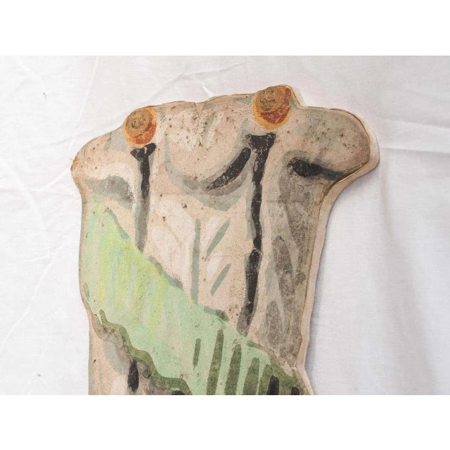 18th Century Painted Paper Wall-Mounted Candle Holder For Sale - Image 6 of 8
