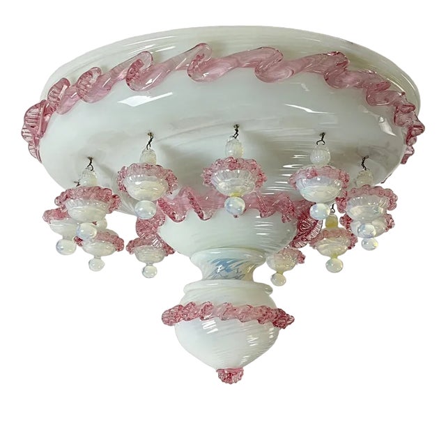 Murano Glass Ceiling Light, Italy, 1970s For Sale
