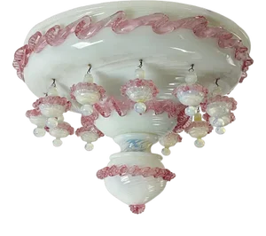 Murano Glass Ceiling Light, Italy, 1970s