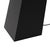 Wood Obelisk Black Oak Floor Lamp - Black Oak Finish, Satin Nickel, White Cotton-Linen Shade, Plug-In For Sale - Image 7 of 8
