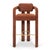Double Arch Bar Stool in Orange Chenille from Insidherland, in New conditions. Designed from 2000 Labeled by Maker
