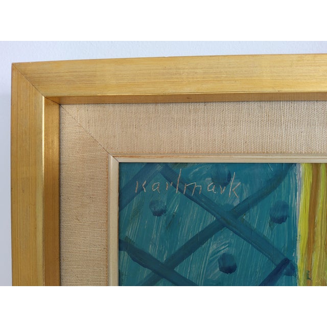 1960s Mid Century Modern Still Life Painting by Swedish Artist Gerhard Karlmark For Sale - Image 17 of 18