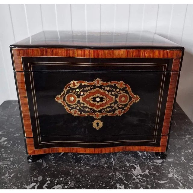 Travel Drink Box inn Mahogany For Sale - Image 5 of 11