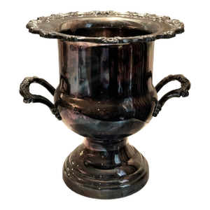Late 20th Century Baroque Style Silver Plate Champagne Bucket / Wine Cooler