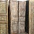 Brown Antique Carved Wood Doors With Metal Accents – Vintage Hinged or Sliding Barn Door 80x36 For Sale - Image 8 of 9