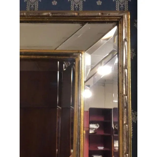 Early 21st Century Italian Venetian Style Gold & Silver Leaf Rectangular Mirror For Sale - Image 9 of 10