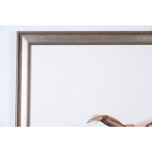 Wood Barry Berkus 2006 "Maelstrom" Original One of a Kind Watercolor & Pencil Painting Framed and Ready to Display For Sale - Image 7 of 10