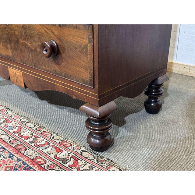Brown 19th Century Victorian English Mahogany Chest of Drawers For Sale - Image 8 of 18