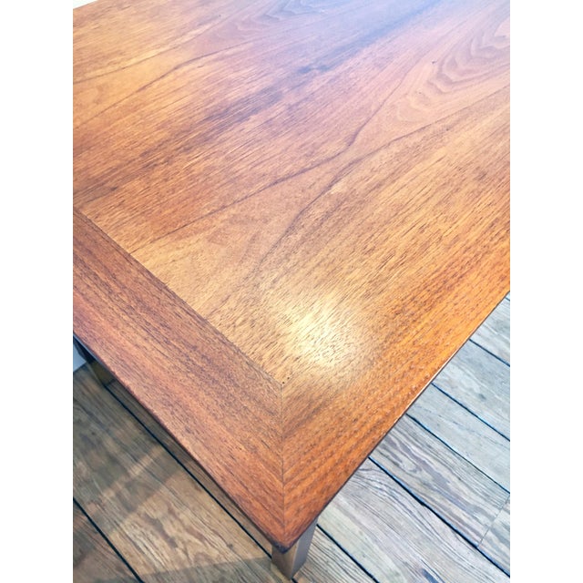 Jack Cartwright for Founders Furniture Walnut + Brass Side Table Chairish