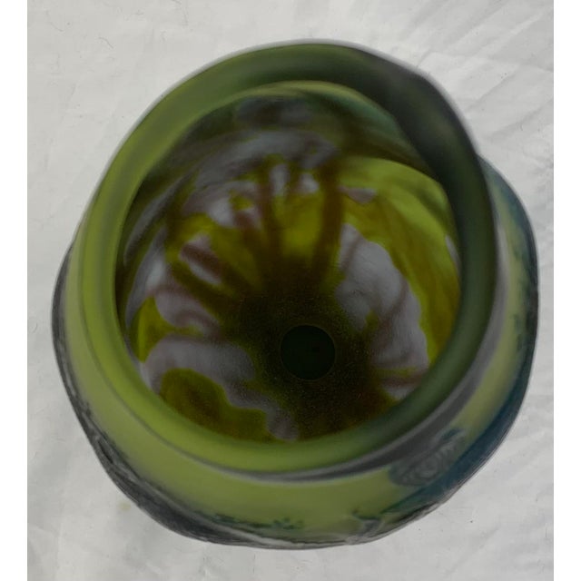 Mid 20th Century Art Nouveau Cameo Vase by Emile Galle For Sale - Image 5 of 10