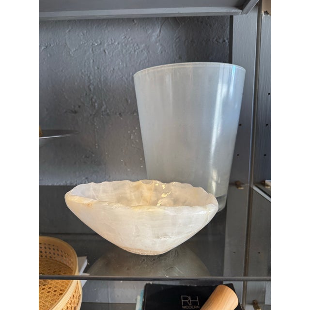 Rustic Alabaster Rustic Bowl For Sale - Image 3 of 6
