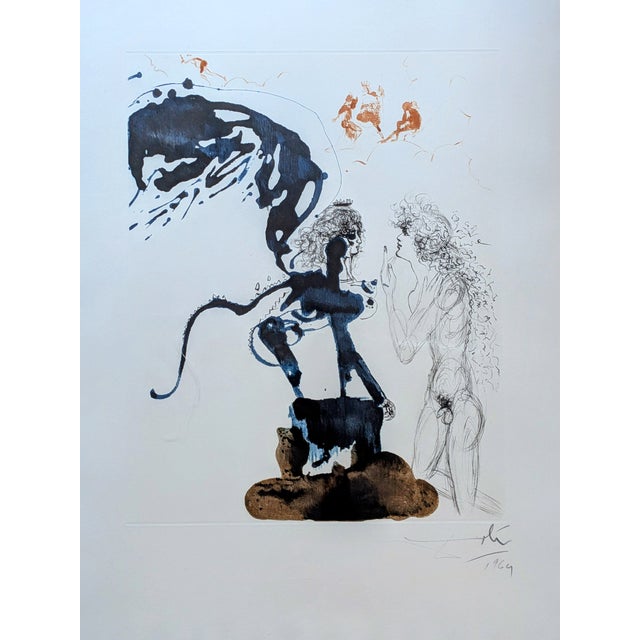 Salvador Dali, Oedipus and Sphynx, 1963, Etching, Framed For Sale - Image 4 of 16