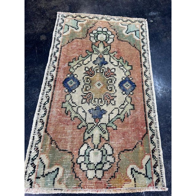 Contemporary Turkish Yastik Rug 1'7" x 2'8" For Sale - Image 3 of 5
