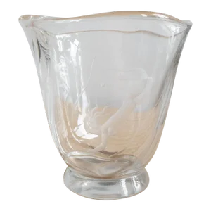 1930s Vicke Lindstrand Orrefors Art Deco Mermaid Vase