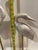 1970s Hollywood Regency Silver Leaf Crane Sculptures on Thick Lucite Bases - A Pair For Sale In San Diego - Image 6 of 12