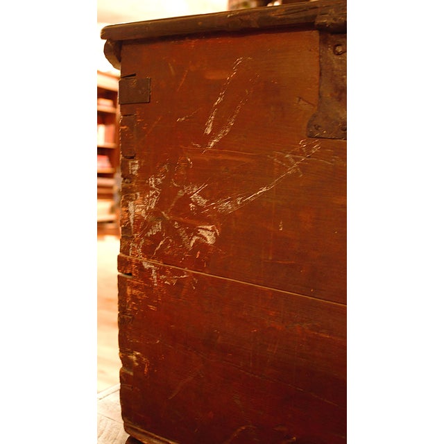 19th Century Antique European Dutch Hand-Painted Dome Top Chest For Sale - Image 14 of 14