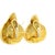 1970s Elizabeth Gage 18k Gold Sculptural Scroll Clip Earrings, A Pair For Sale - Image 11 of 17