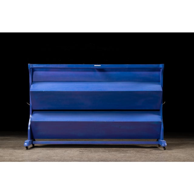Wood Antique Gray, Dunn & Co. Bakery Display Case in Blue For Sale - Image 7 of 14
