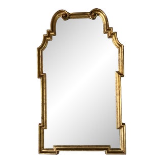 Italian La Barge Hollywood Regency Gilt Wood Wall Mirror For Sale