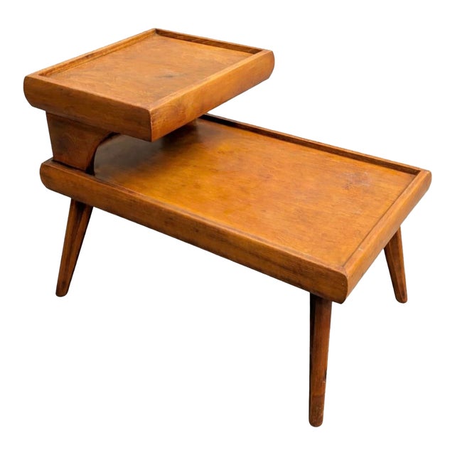 Mid-Century Walnut Side Table, 1960s For Sale