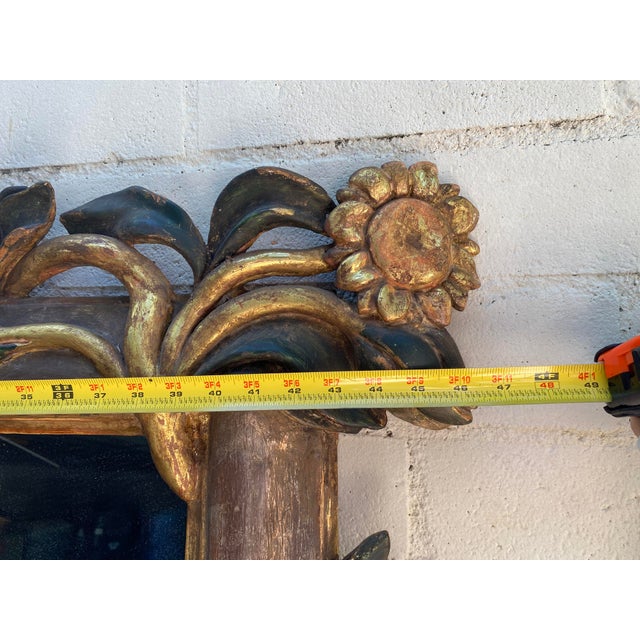 Vintage Italian Sunflower Mirror For Sale - Image 9 of 16