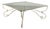 Iron Coffee Table with Square Transparent Glass Top, France, 1960s For Sale