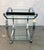 Metal Mid-Century Glass and Chrome Bar Cart by George Mulhaser for Dia For Sale - Image 7 of 12