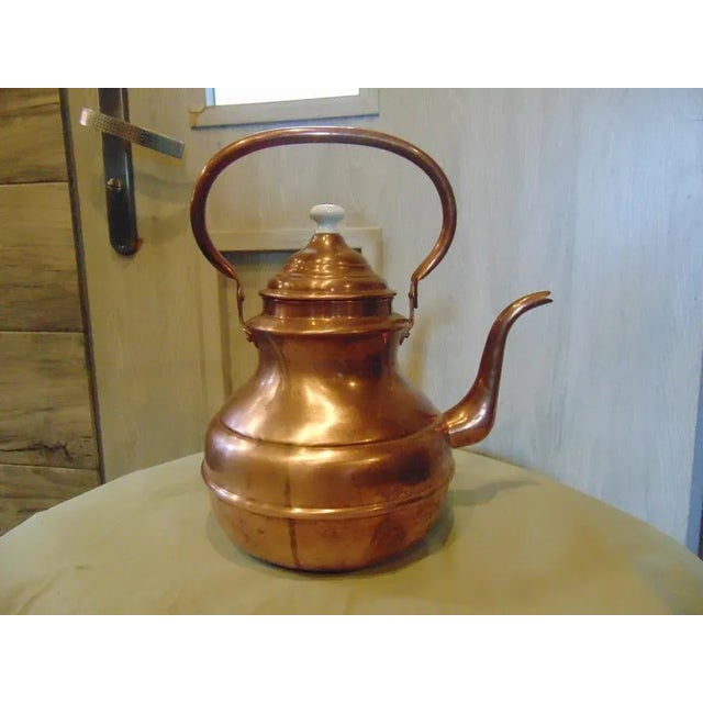 Art Deco Copper Kettle For Sale - Image 3 of 8