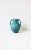 A beautiful Modern turquoise blue Amphora pottery vase, circa 1930s, USA. Dimensions: 5" D x 5" W x 6.5" Height. -...
