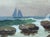 Henry R. Sawyer Antique Framed Seascape Watercolor For Sale - Image 6 of 10