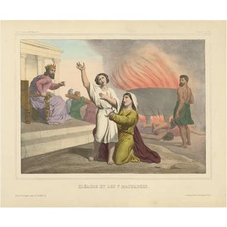 Becquet Frères, No. 27: Eleazar and the Seven Maccabees, 1840, Print For Sale
