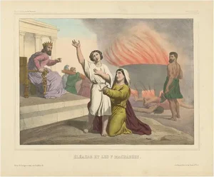 Becquet Frères, No. 27: Eleazar and the Seven Maccabees, 1840, Print