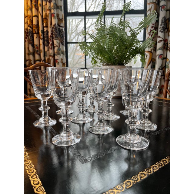 Vintage Heisey Crystolite Cordial Glasses Stemware Set of 10 Chairish