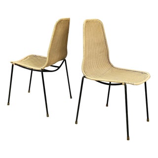 Set of Mid-Century Modern Italian Chairs DU 40 attributed to Gastone Rinaldi for Rima, 1960s For Sale
