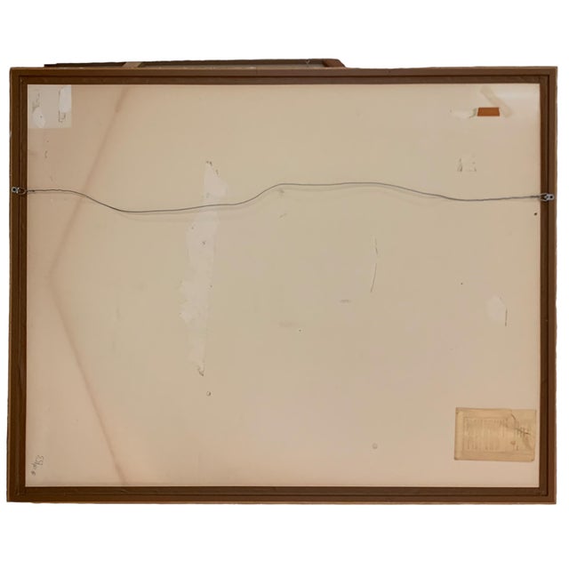 Paper Mid 20th Century Sylvia Shlim Mixed Media Collage "All That Jazz", Framed For Sale - Image 7 of 9