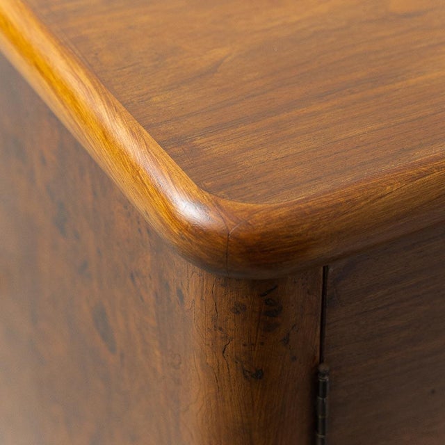 Mobile Sideboard in Wood and Glass, 1940s For Sale - Image 10 of 14