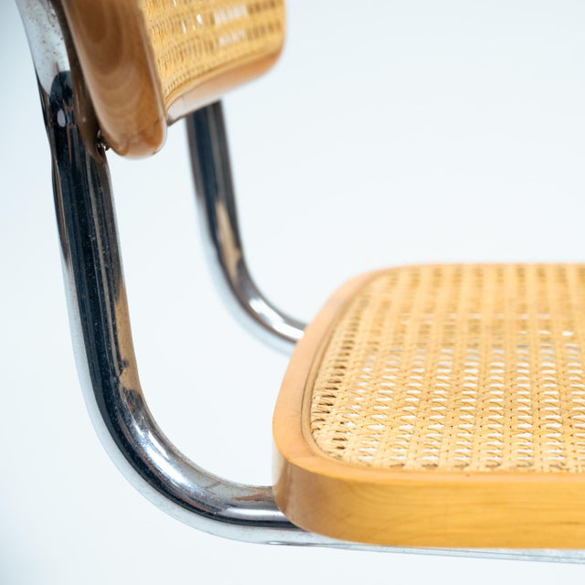 Bauhaus Beech and Wicker Chairs, 1970s, Set of 4 For Sale - Image 17 of 18