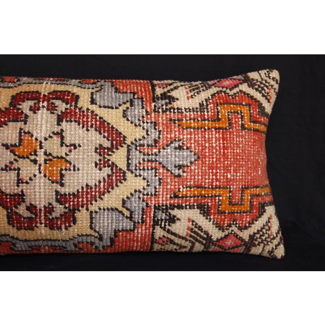 Handmade Traditional Turkish Rug Pillow Cover -15'' X 33'' For Sale - Image 4 of 11