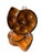 1970s Vintage Honey Amber Majolica Escargot Plates / Dishes – Set of 6 For Sale - Image 5 of 9