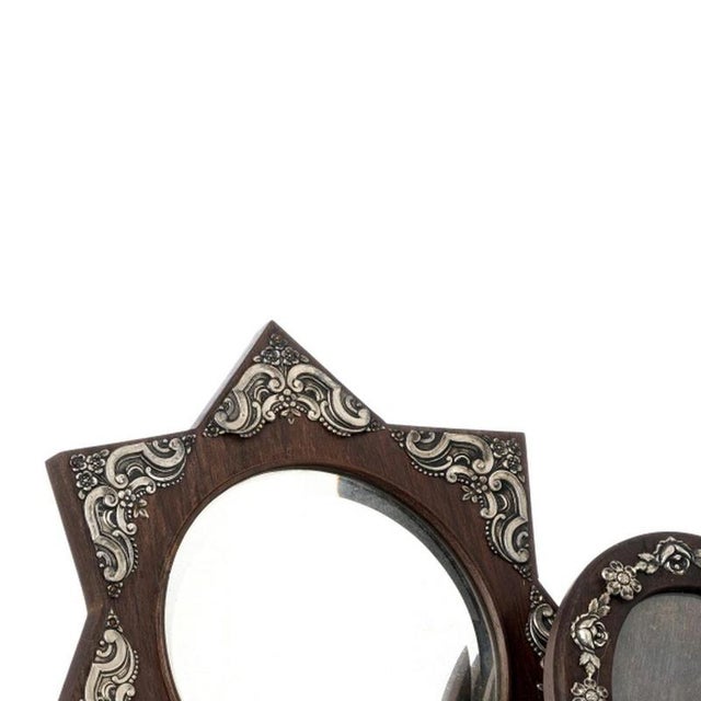 Silver - Set of four mirrors in fine wood and silver - 19th century. Portuguese from the 19th/20th centuries; made of fine...