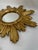 Mid 20th Century Mid 20th Century Large 18" Bright Gold Italian Giltwood Sunburst Wall Mirror For Sale - Image 5 of 15