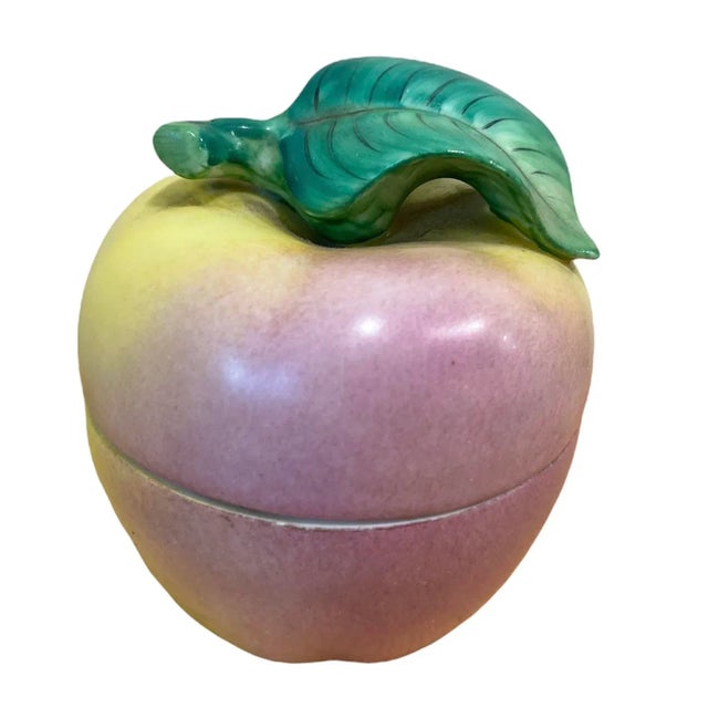 Vintage Limoges Peint Main Apple Box For Sale - Image 12 of 12