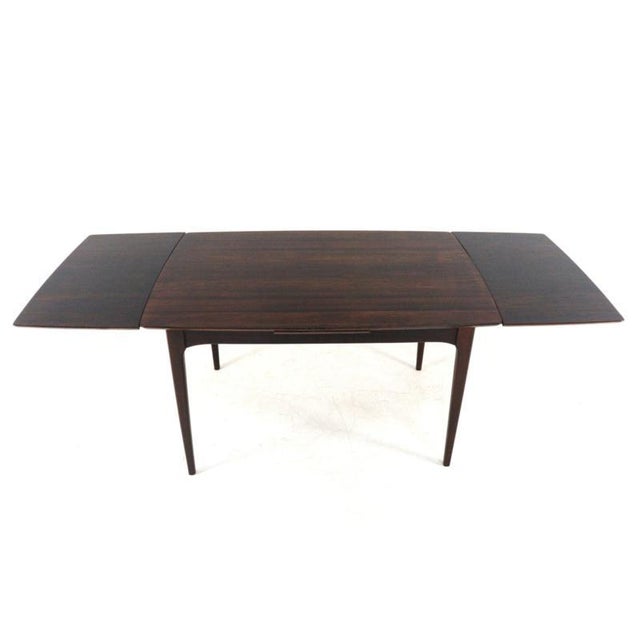 Rectangular Extendable Rosewood Goes Dining Table For Sale - Image 4 of 15