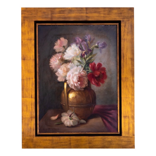Raymond Besse, Floral Still Life, 20th Century, Oil on Canvas For Sale