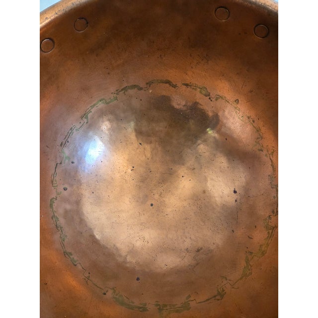 Copper Antique 19th Century American Copper Apple Butter Pot For Sale - Image 8 of 8