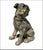 1930s Austrian Seated Composition Pug Dog Lifesize Sculpture For Sale - Image 5 of 5