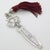 Vintage Italian Silver 800 Bookmark with Red Tassel by Nicchi, Arezzo, 1980s For Sale - Image 12 of 12