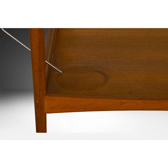 MM Moreddi Danish Modern Teak Side Table Lower Shelf Attributed to Moreddi 1960s For Sale - Image 4 of 11