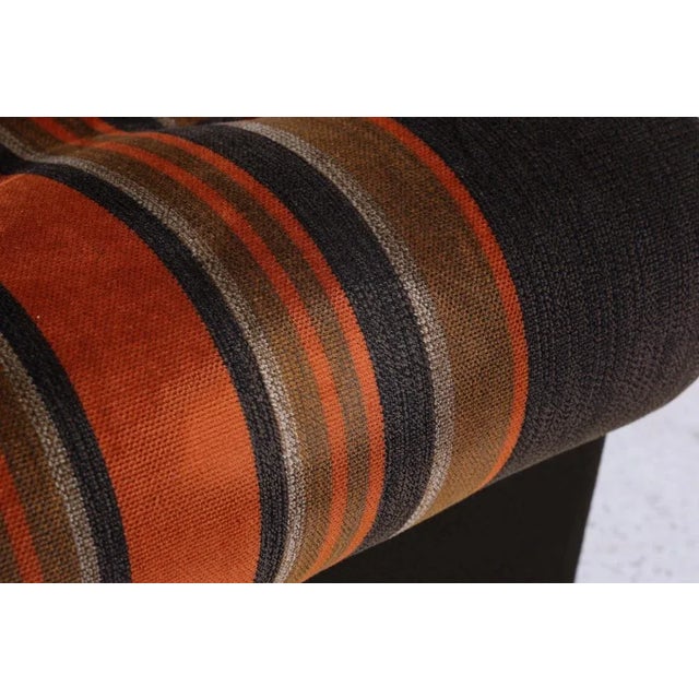 Black Mid-Century Fabric Armchair, 1960s For Sale - Image 8 of 11